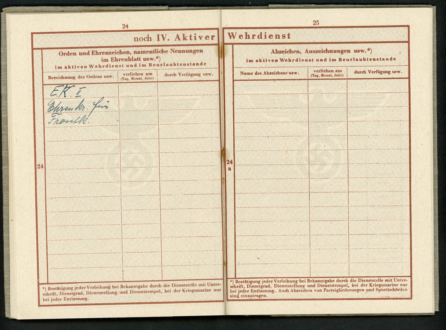Z FACEBOOK AUCTION - German WW2 Wehrpass &amp; Document Lot, WW1 EK2, Kennkarte, Ration Cards &amp; More, STARTING BID $25 *