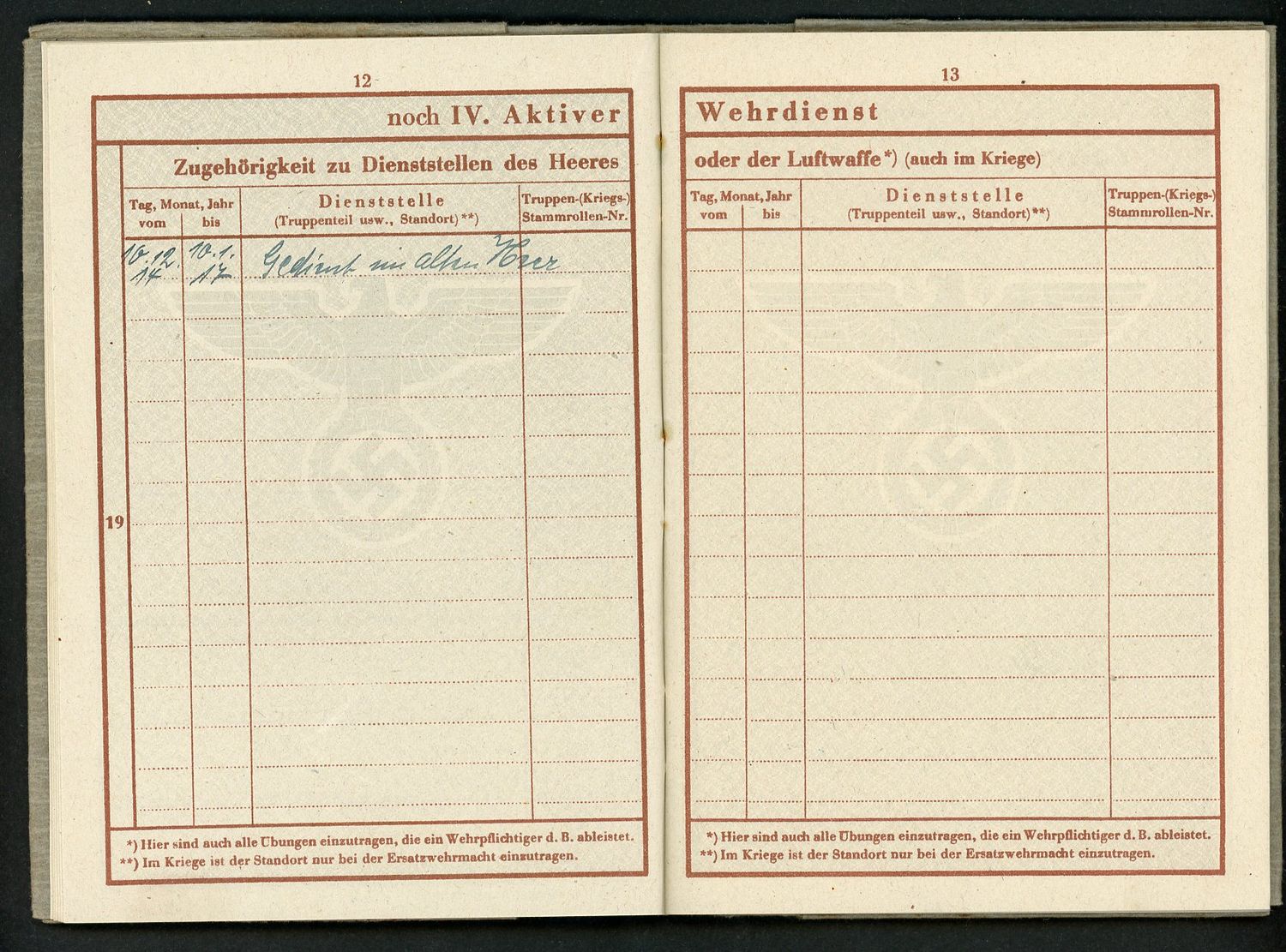Z FACEBOOK AUCTION - German WW2 Wehrpass &amp; Document Lot, WW1 EK2, Kennkarte, Ration Cards &amp; More, STARTING BID $25 *