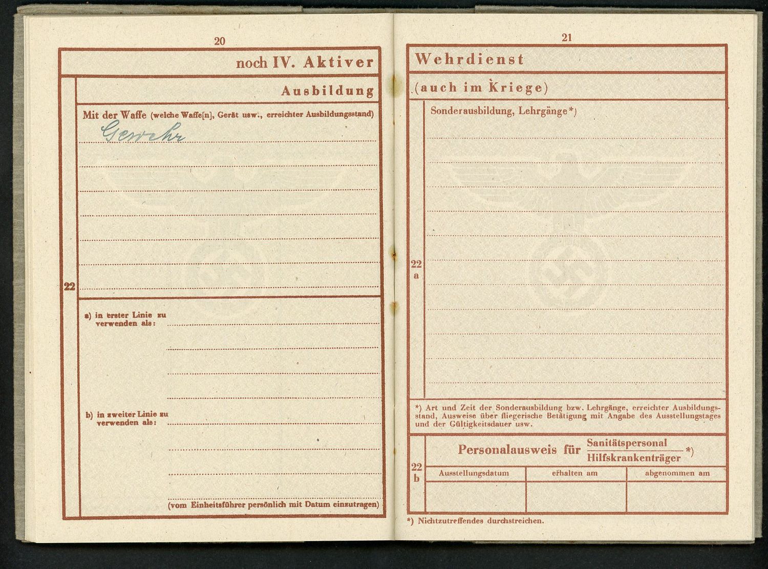 Z FACEBOOK AUCTION - German WW2 Wehrpass &amp; Document Lot, WW1 EK2, Kennkarte, Ration Cards &amp; More, STARTING BID $25 *