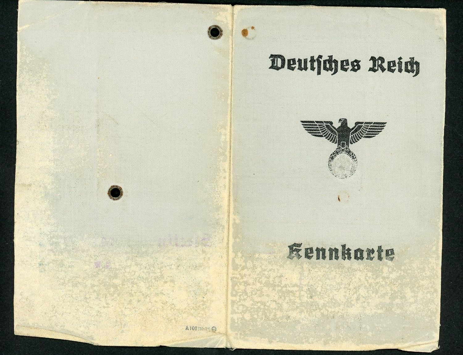 Z FACEBOOK AUCTION - German WW2 Wehrpass &amp; Document Lot, WW1 EK2, Kennkarte, Ration Cards &amp; More, STARTING BID $25 *