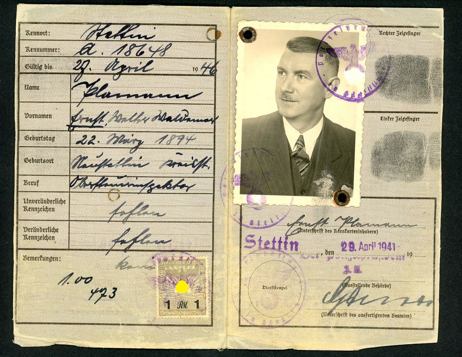 Z FACEBOOK AUCTION - German WW2 Wehrpass &amp; Document Lot, WW1 EK2, Kennkarte, Ration Cards &amp; More, STARTING BID $25 *
