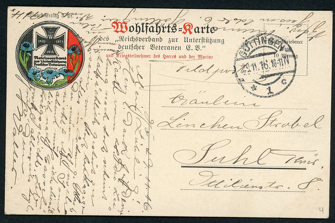 German WW1 Postcard - Portrait of General Feldmarschall August von Mackensen