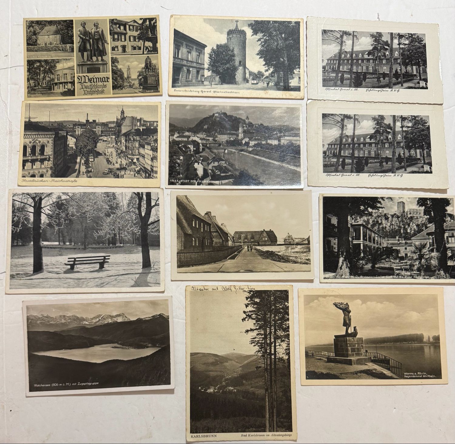 Z FACEBOOK AUCTION - Lot of 42 German WW2 Third Reich Postcards Adolf H!tler Stamps, Swaz Postmarks,  DJH Jugend , STARTING BID $10