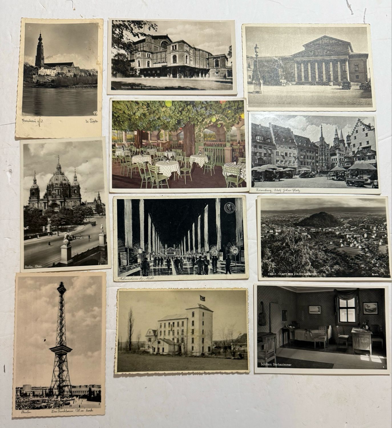 Z FACEBOOK AUCTION - Lot of 42 German WW2 Third Reich Postcards Adolf H!tler Stamps, Swaz Postmarks,  DJH Jugend , STARTING BID $10
