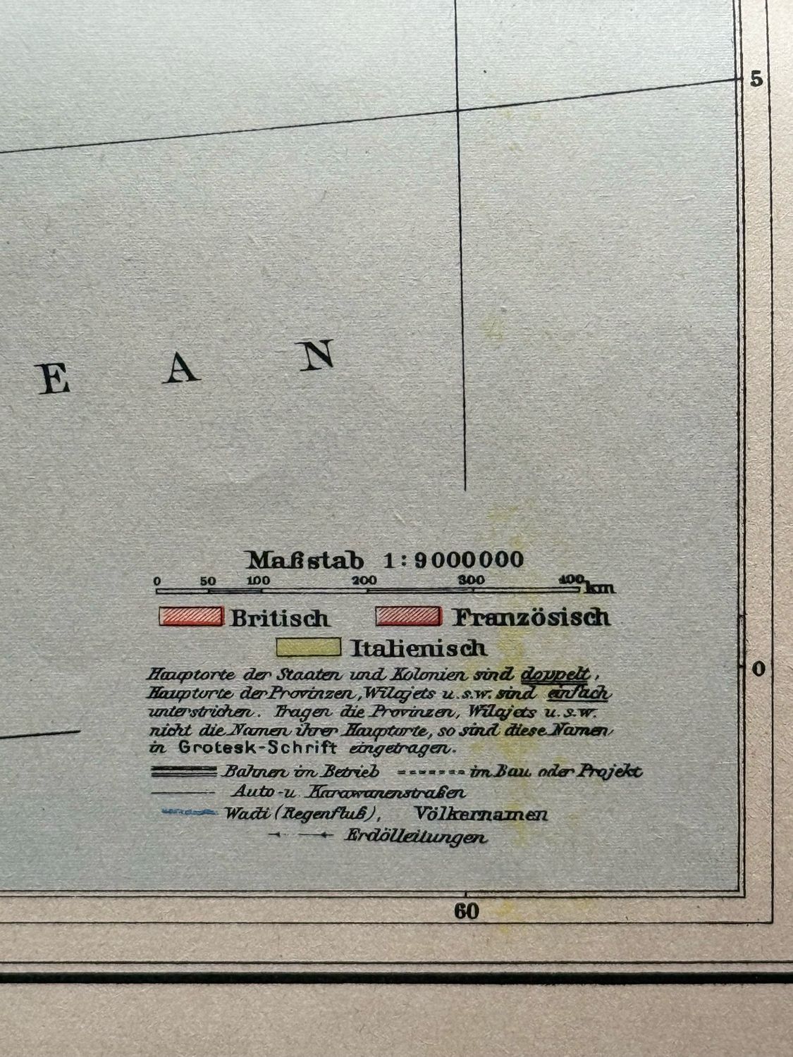 Z FACEBOOK AUCTION - Wehrmacht Map For The Near East (Middle East) Schlag nach uber den Nahen Osten, For Military Use Only From Wehrmacht High Command 1941 - START BID $9