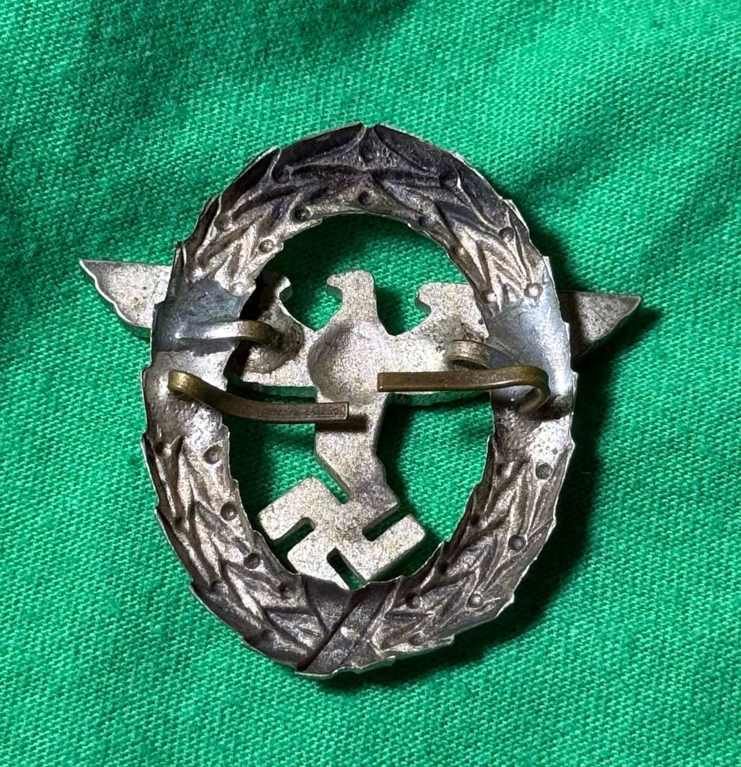 Z FACEBOOK AUCTION - First Pattern German Polizei Officer Visor Cap Eagle - STARTING BID $35 *
