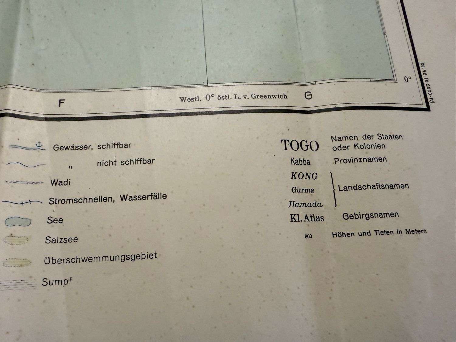 Z FACEBOOK AUCTION - Large German WW2 Reichskarte Map From 1942 - Transport Map of Africa - STARTING BID $10