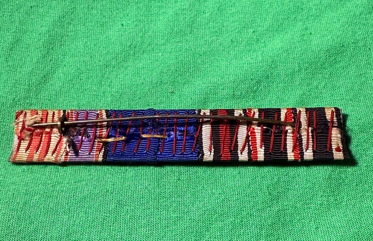 Z FACEBOOK AUCTION - German WW1 + WW2 7 Place Ribbon Bar 40 Year NSDAP Device - STARTING BID $15 *