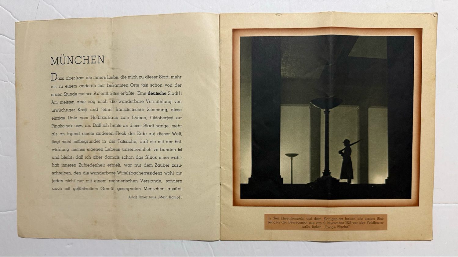 Z FACEBOOK AUCTION- 1938/39 Munich Germany Tourist Brochure Featuring All The Famous Third Reich Locations, der Hauptstadt der Bewegung - STARTING BID $5