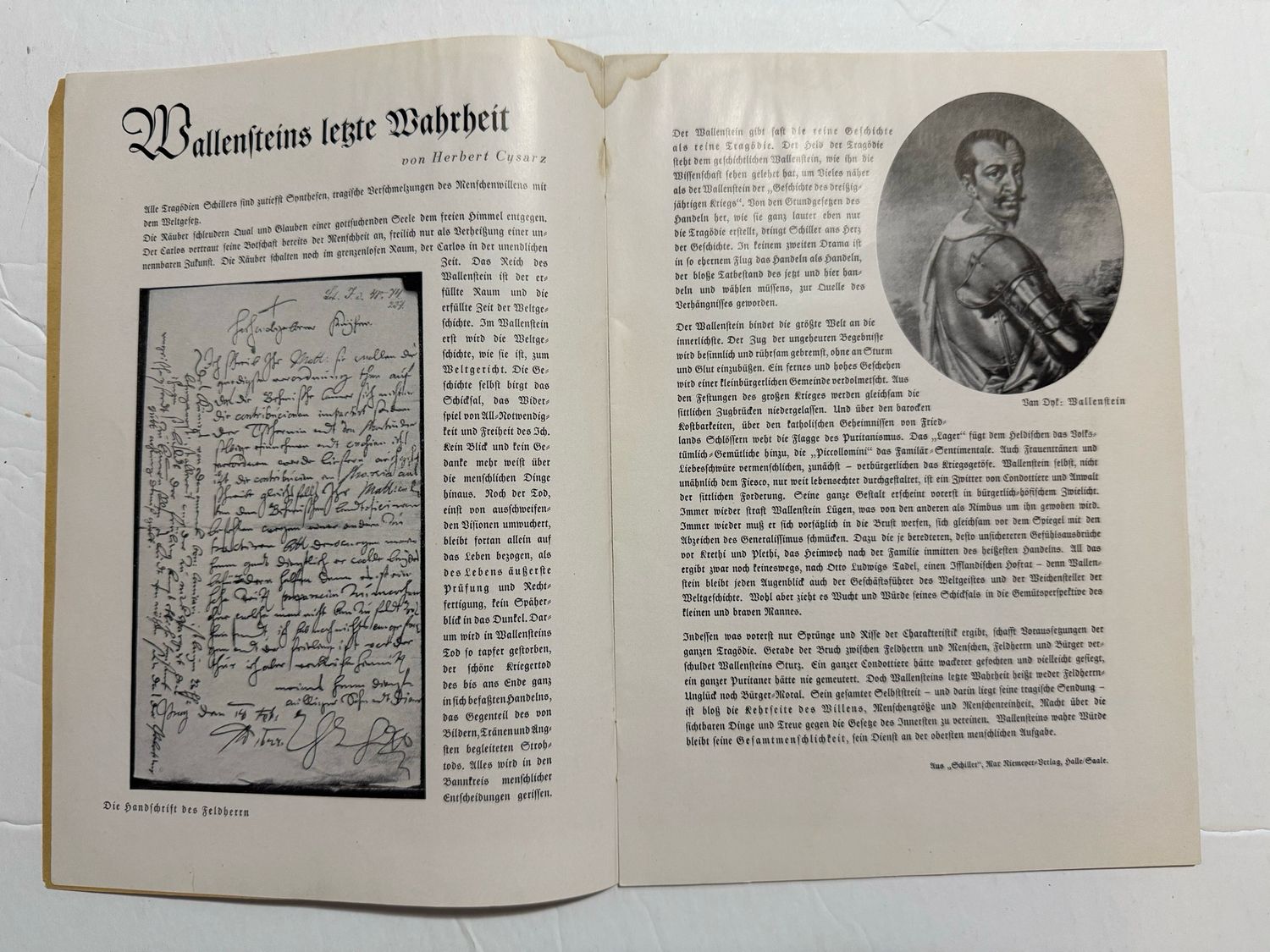 Z FACEBOOK AUCTION- German State Theater Playhouse Program, Large Eagle Swaz on Cover, December 27th 1937, Mercedes Benz Ad - STARTING BID $5