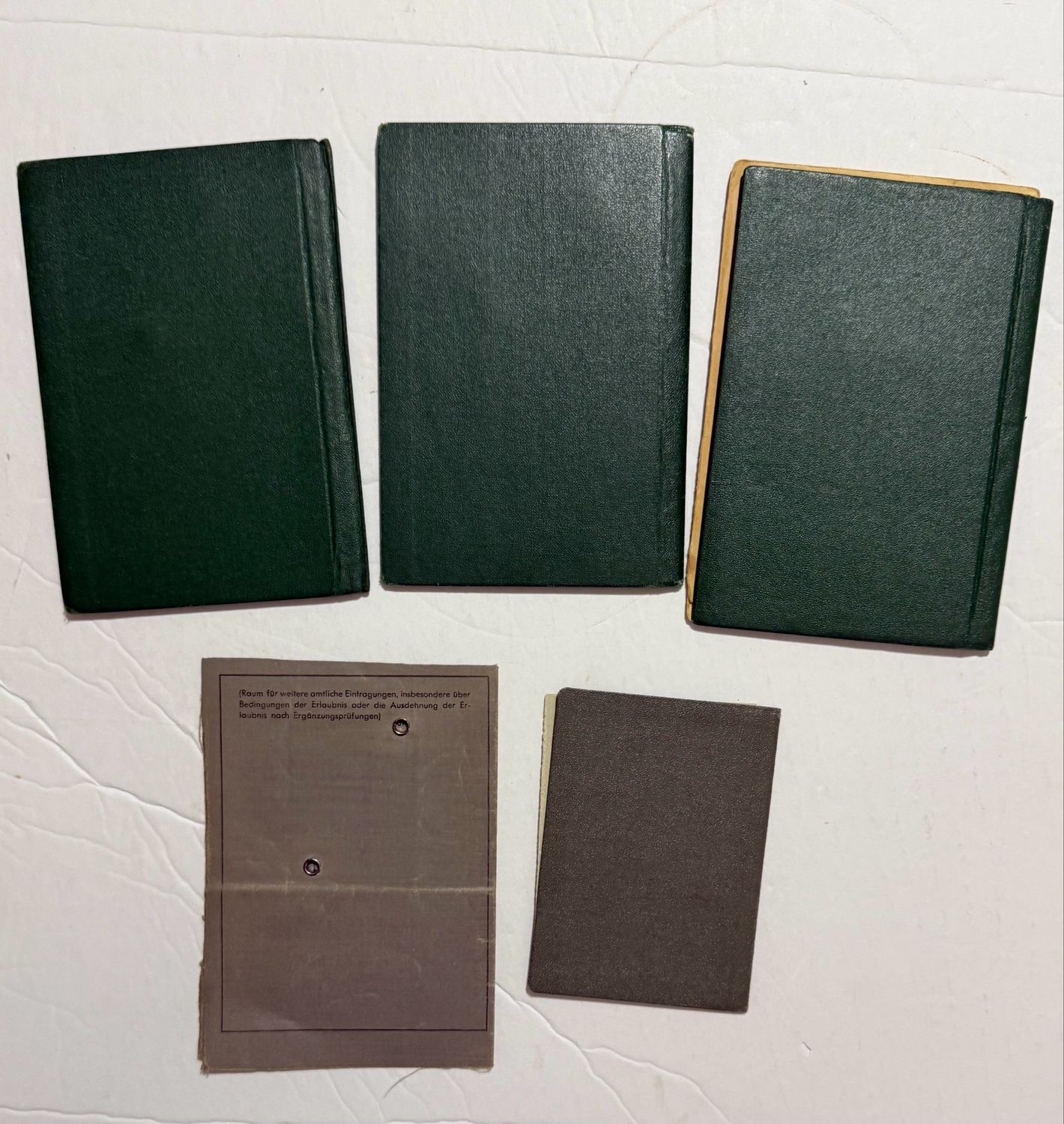 Z FACEBOOK AUCTION- German Reisepass Lot For Family In Bundesrepublik Deutschland West Germany, For Man, Wife, Children, Includes Fuhrerschein Driver&#39;s License - STARTING BID $5