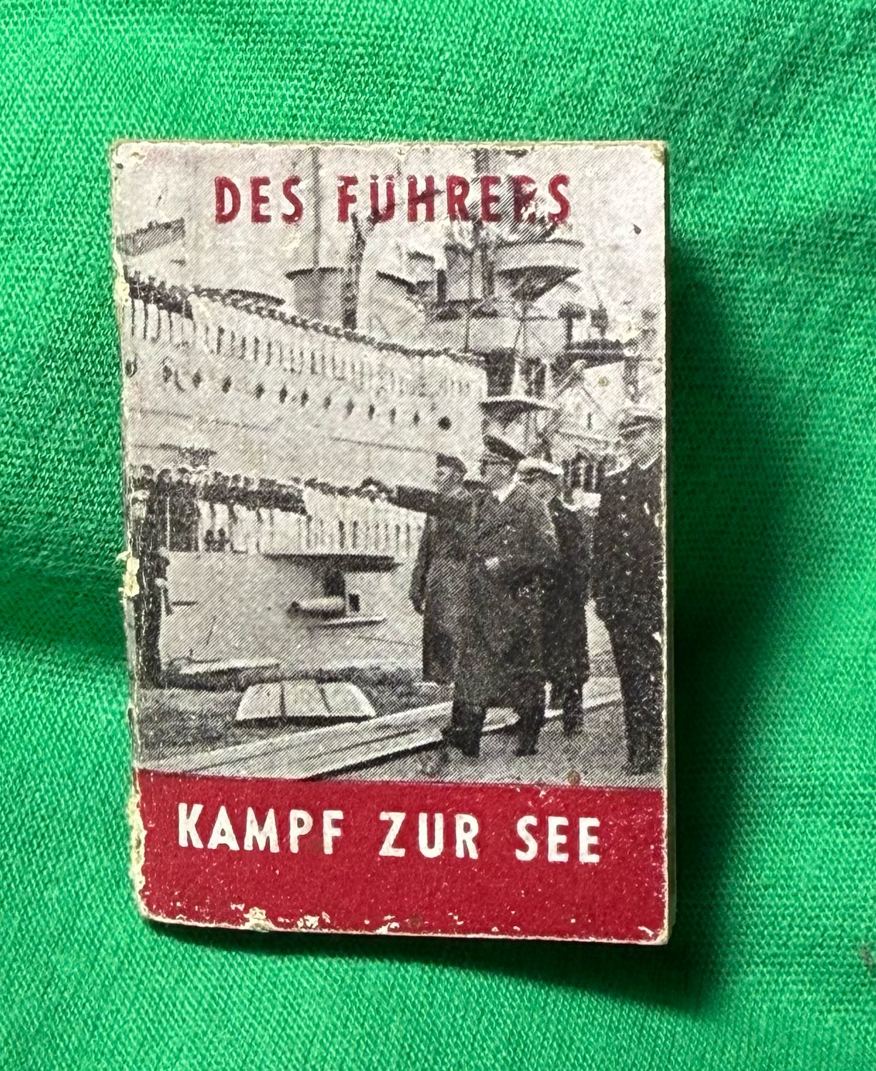 Z FACEBOOK AUCTION- German DRK Mini Booklet Des Fuhrers Kampf Zur See - Adolf&#39;s War At Sea 1939 and 1940 - STARTING BID $5