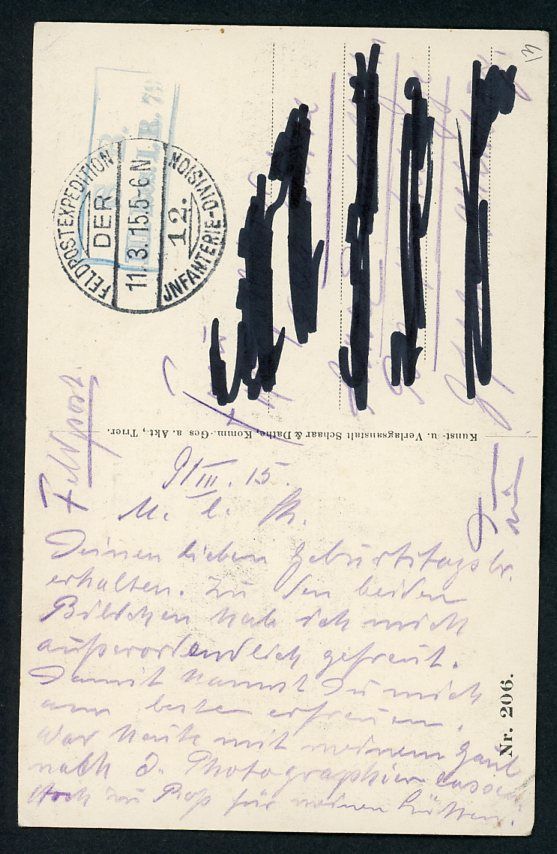 German WW1 Postcard Ypern Prisoners French Belgian Senegal - 12th Inf Div 1915