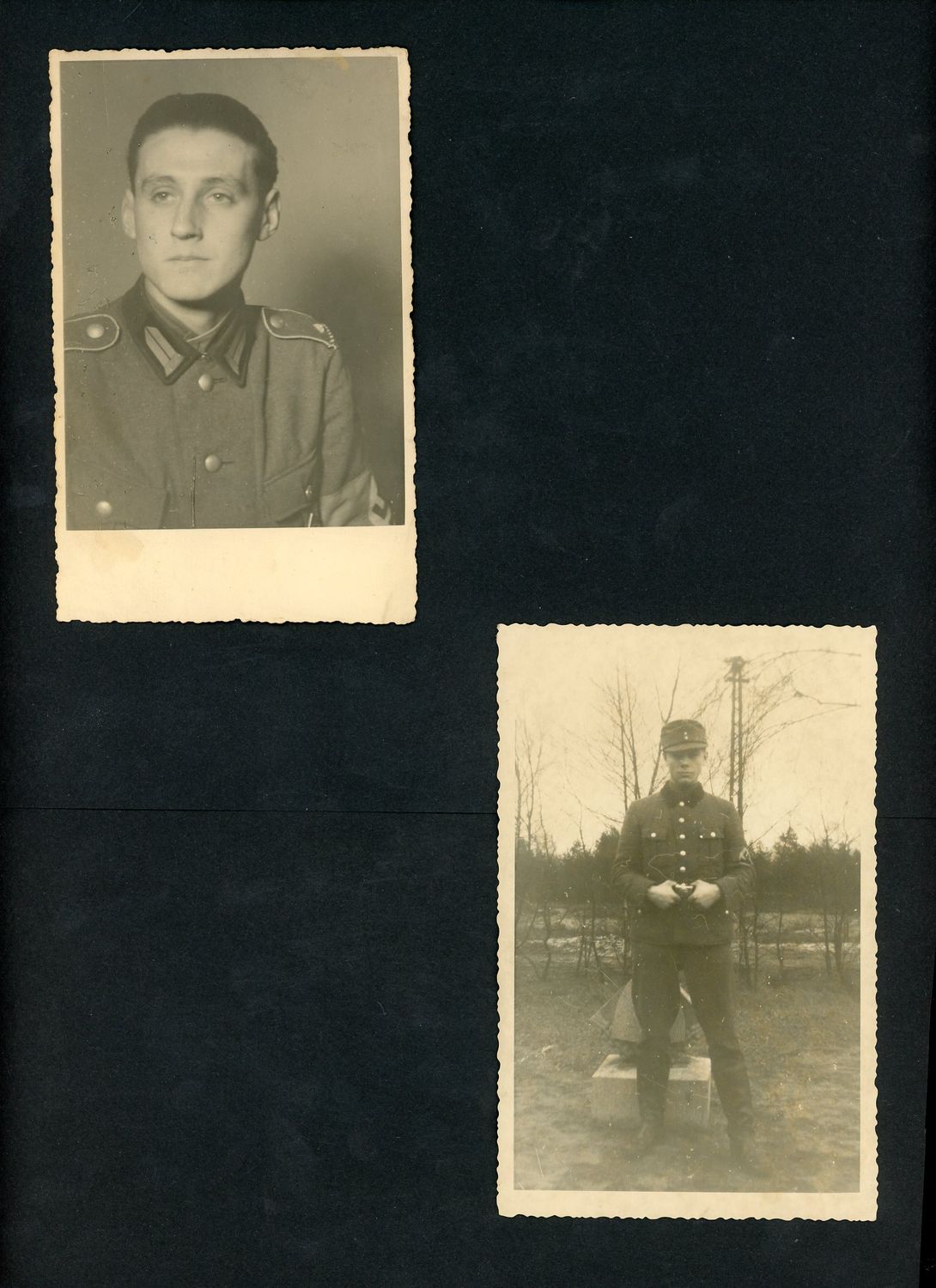 Lot of 5 German RAD Reich Labor Service Trooper Portrait Photos