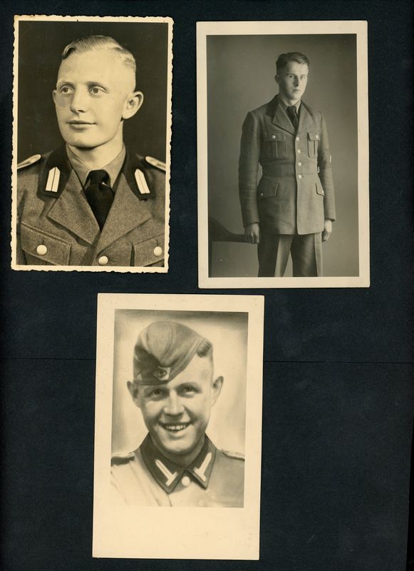 Lot of 5 German RAD Reich Labor Service Trooper Portrait Photos