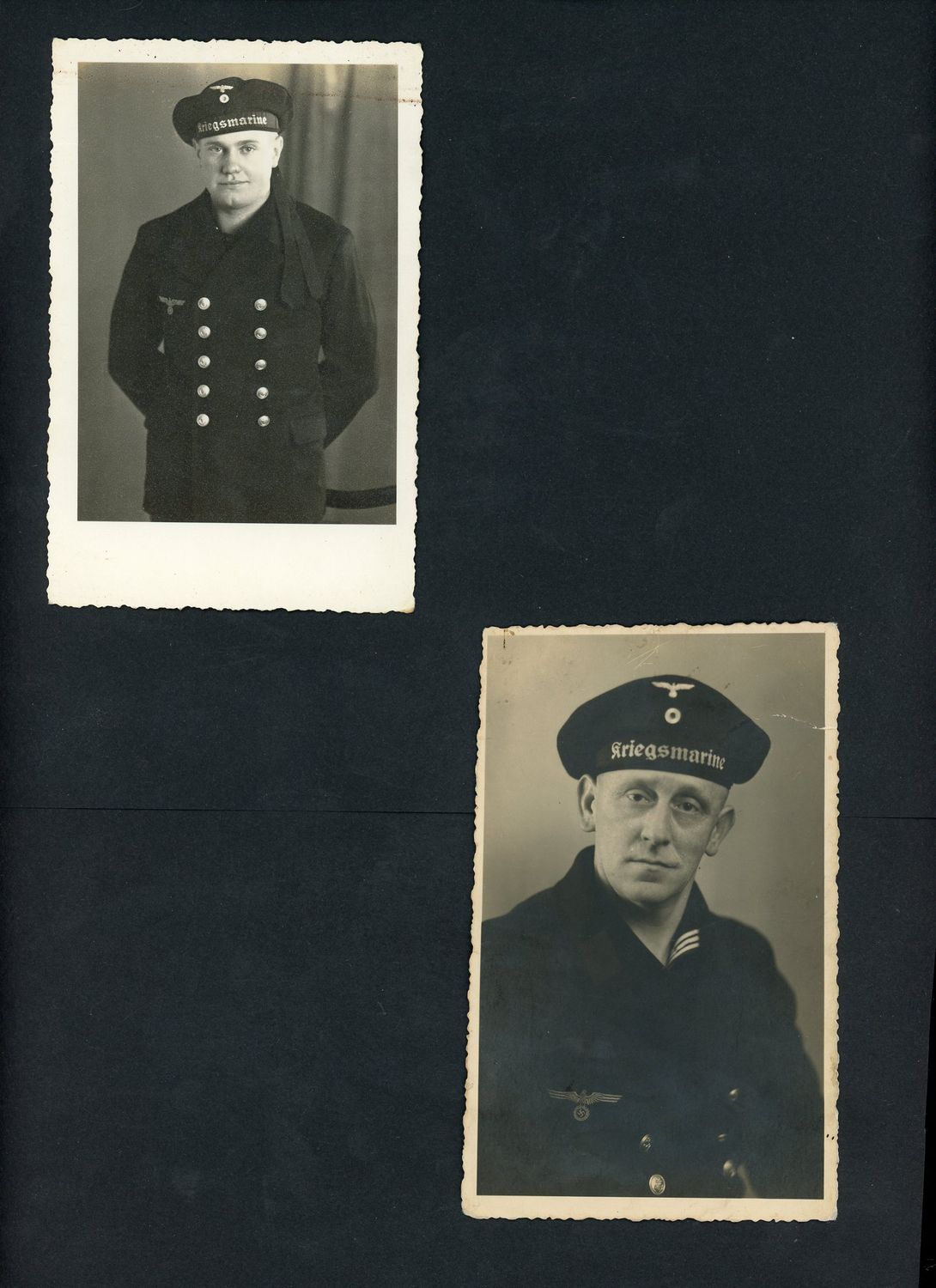 Z FB AUCTION - Lot of 5 Kriegsmarine Sailor Portrait Photos German WW2