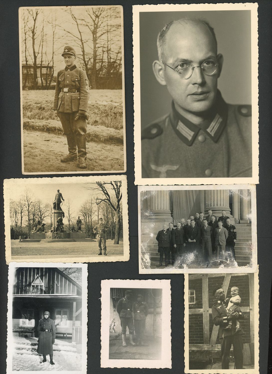 Z FACEBOOK AUCTION - Lot of 40 German WW2 Photos - Im Feld, Portraits, Groups, Flags &amp; More!