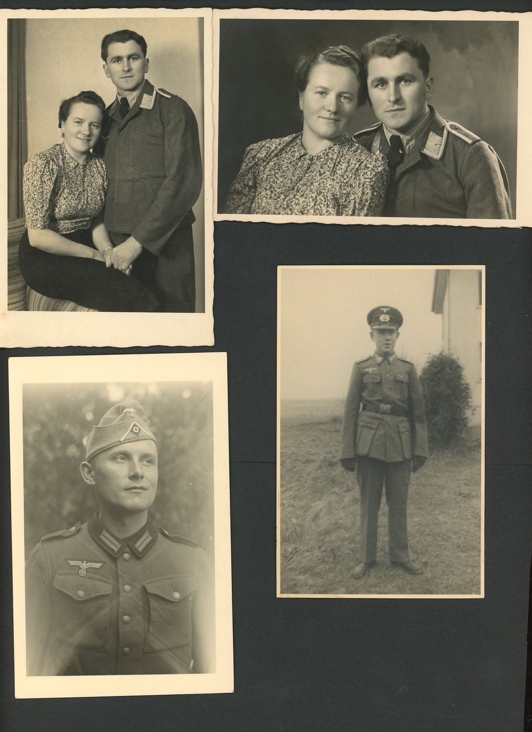 Z FACEBOOK AUCTION - Lot of 40 German WW2 Photos - Im Feld, Portraits, Groups, Flags &amp; More!