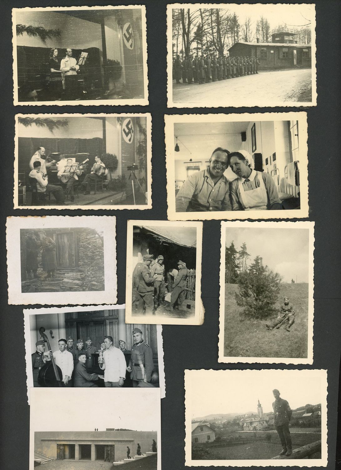 Z FACEBOOK AUCTION - Lot of 40 German WW2 Photos - Im Feld, Portraits, Groups, Flags &amp; More!