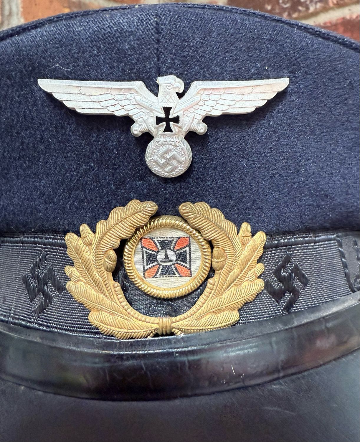 FACEBOOK AUCTION - German NS-RKB National Socialist Veteran&#39;s Association Visor Cap *