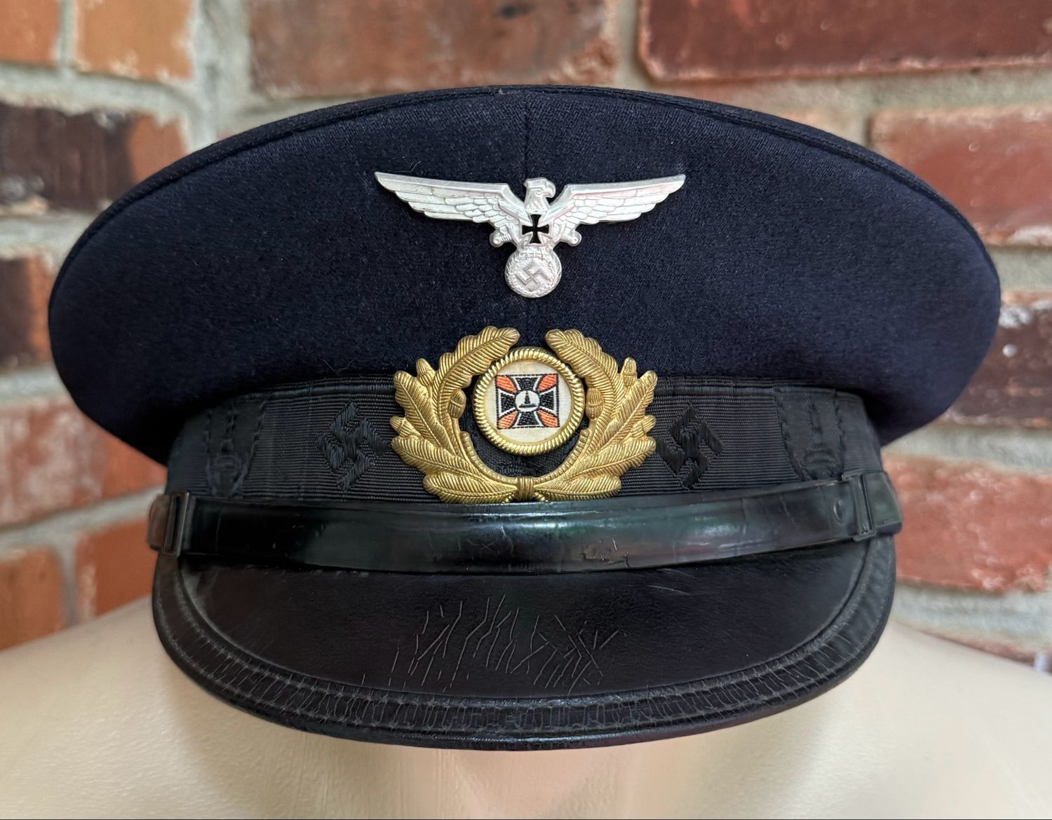 FACEBOOK AUCTION - German NS-RKB National Socialist Veteran&#39;s Association Visor Cap *