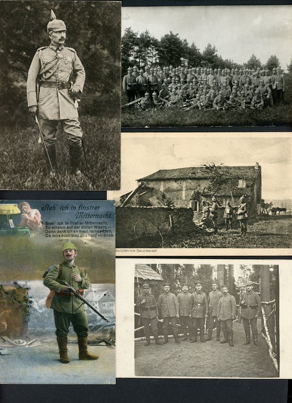 FACEBOOK AUCTION - Lot of 25 German WW1 Photos and Postcards - Kaiser Wilhelm, Groups &amp; More!