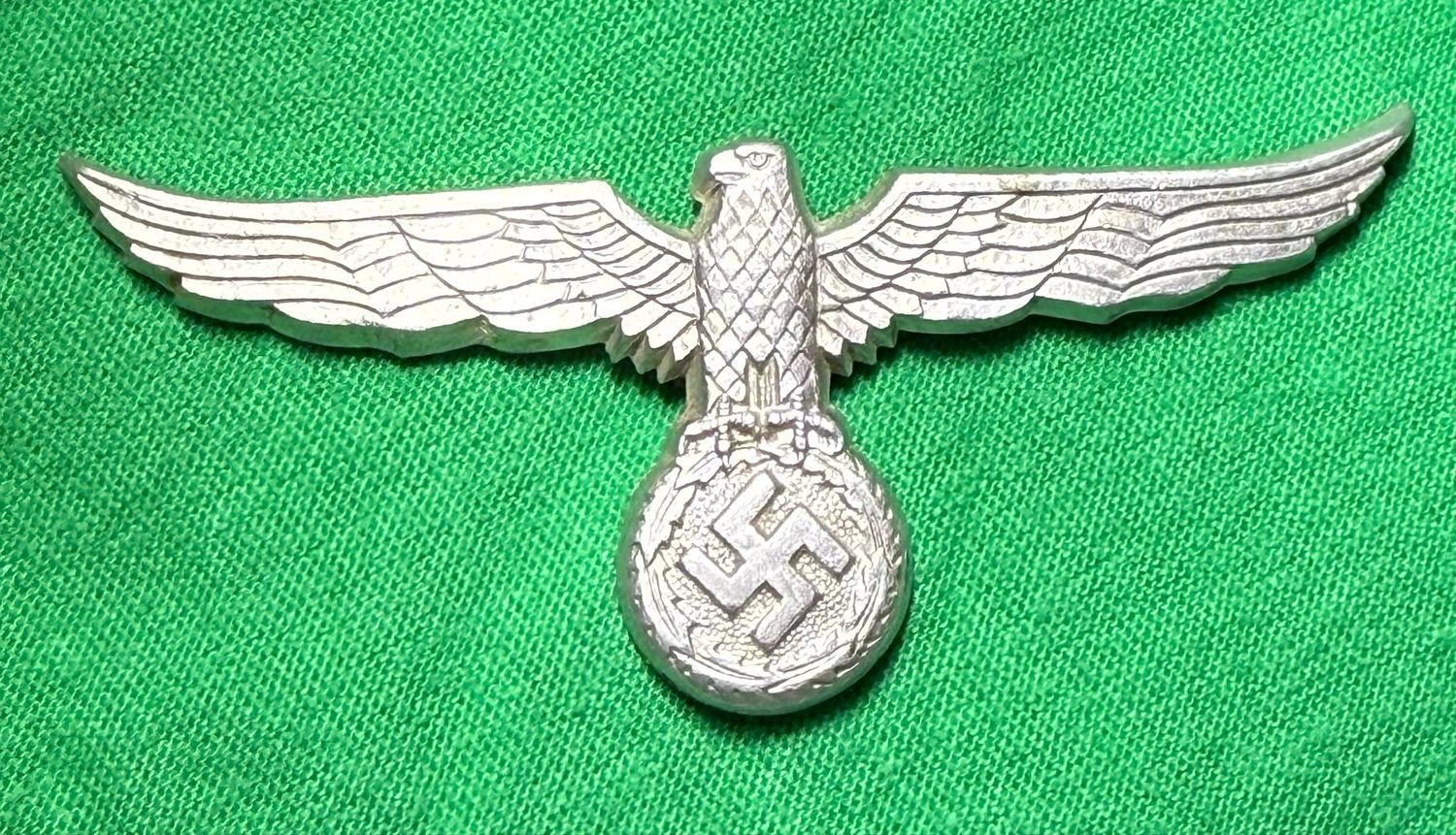 FACEBOOK AUCTION - German WW2 ZOLL Customs Visor Cap Eagle Badge *