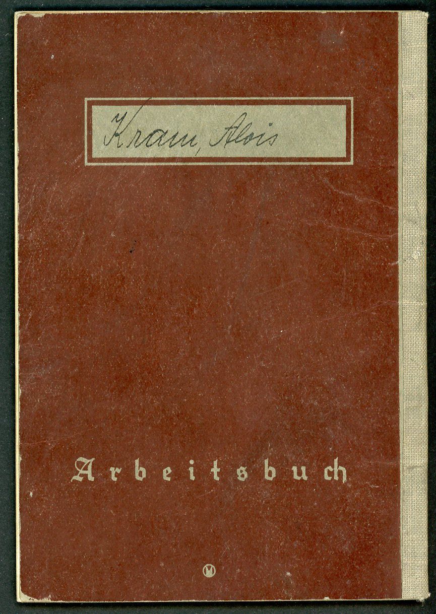 FACEBOOK AUCTION - German WW2 Arbeitsbuch 1st Pattern Cardboard Manufacturing Factory *