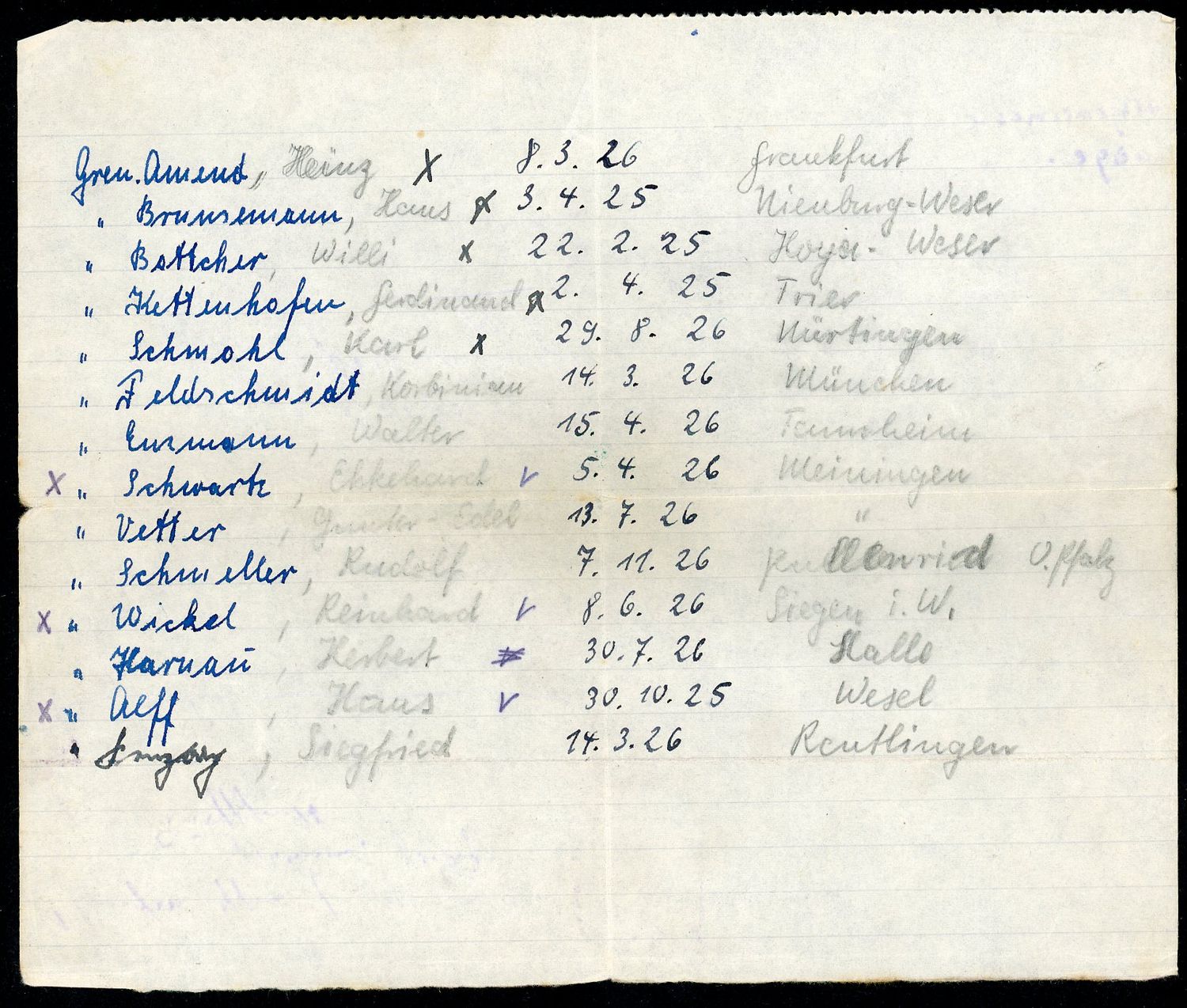 FACEBOOK AUCTION - German WW2 Military Platoon Leader&#39;s Book Zugfuhrerbuch With Soldier Names and Info Inside! *