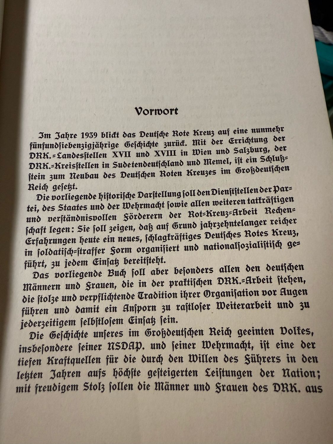 FACEBOOK AUCTION - German WW2 DRK Book Das Deutsche Rote Kreuz Past and Present with forward by SS Brigadefuhrer Doctor E.R. Grawitz *