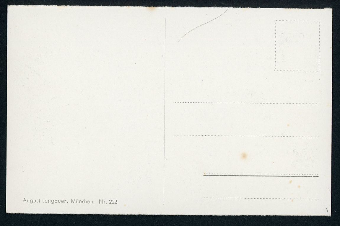 FACEBOOK AUCTION - German Third Reich Munich Feldherrnhalle Monument Postcard w/ Flag