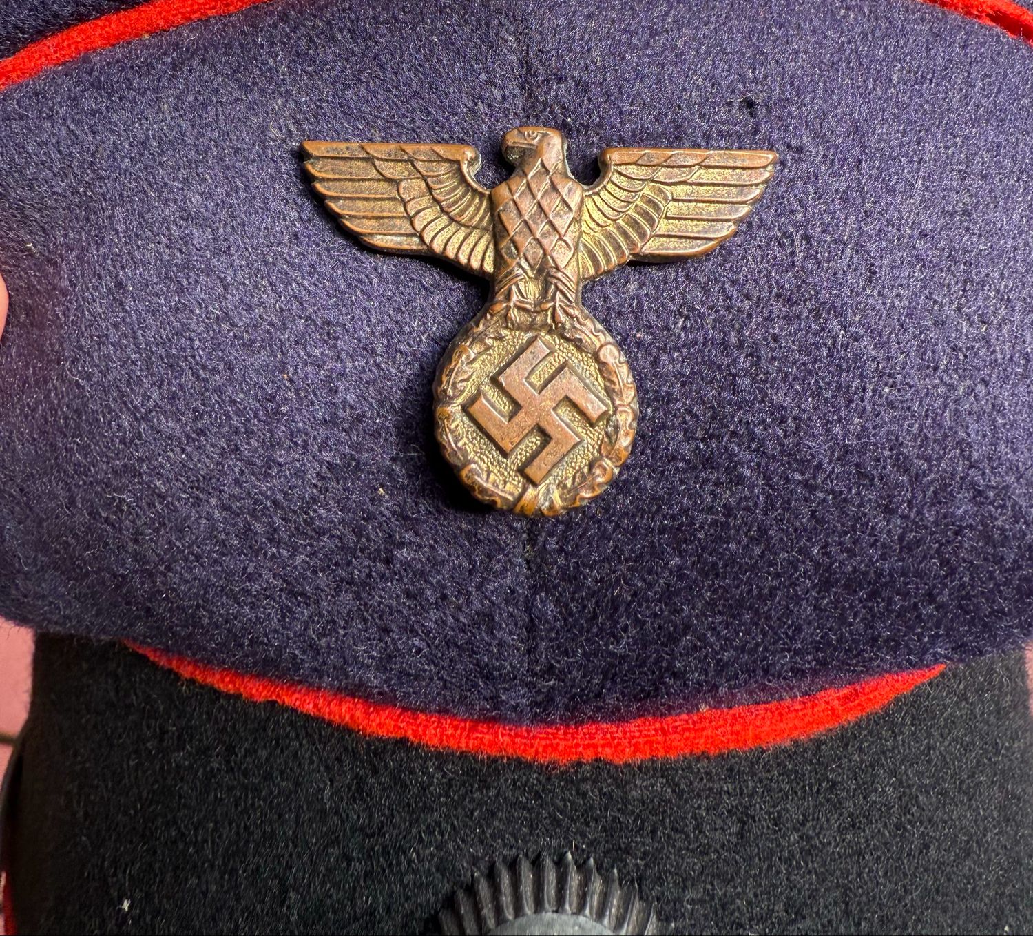 FACEBOOK AUCTION - German Deutsche Reichspost Visor Cap Mail Service Hat Third Reich *