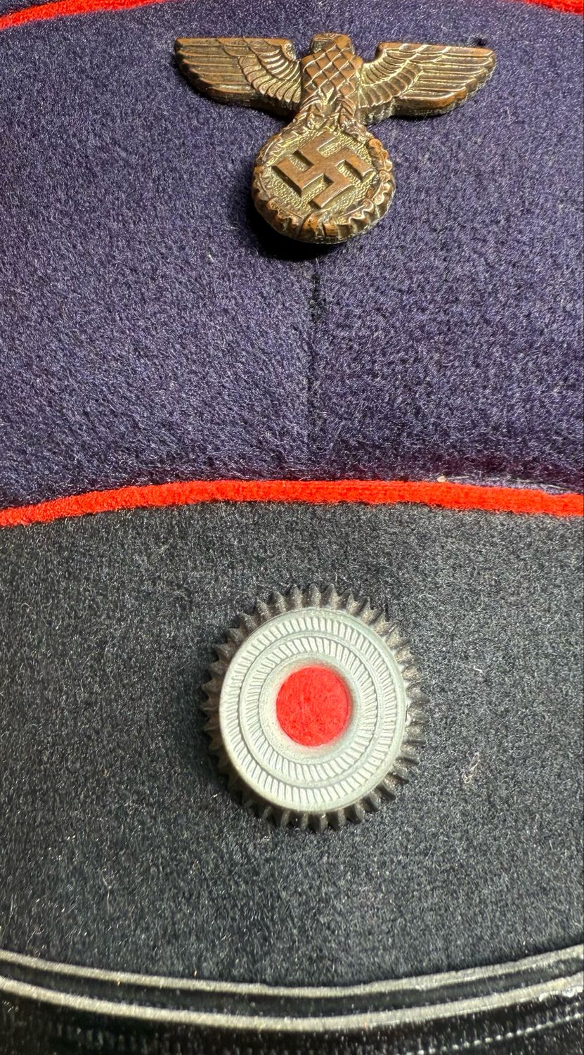 FACEBOOK AUCTION - German Deutsche Reichspost Visor Cap Mail Service Hat Third Reich *