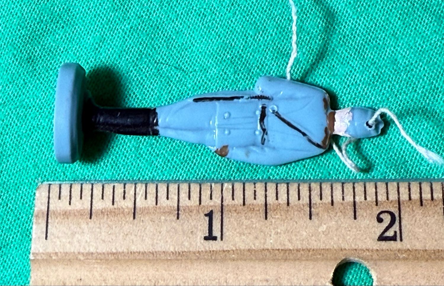 FACEBOOK AUCTION - German WW2 Winter Relief WHW Toy Soldier POLIZEI Police Man in Tschako Hat &amp; Holster
