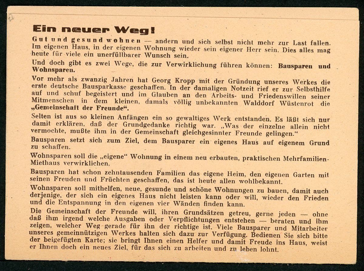 FACEBOOK AUCTION - German Postcard Mailer Home Financing In The Reich Adolf H!tler Postage Stamp