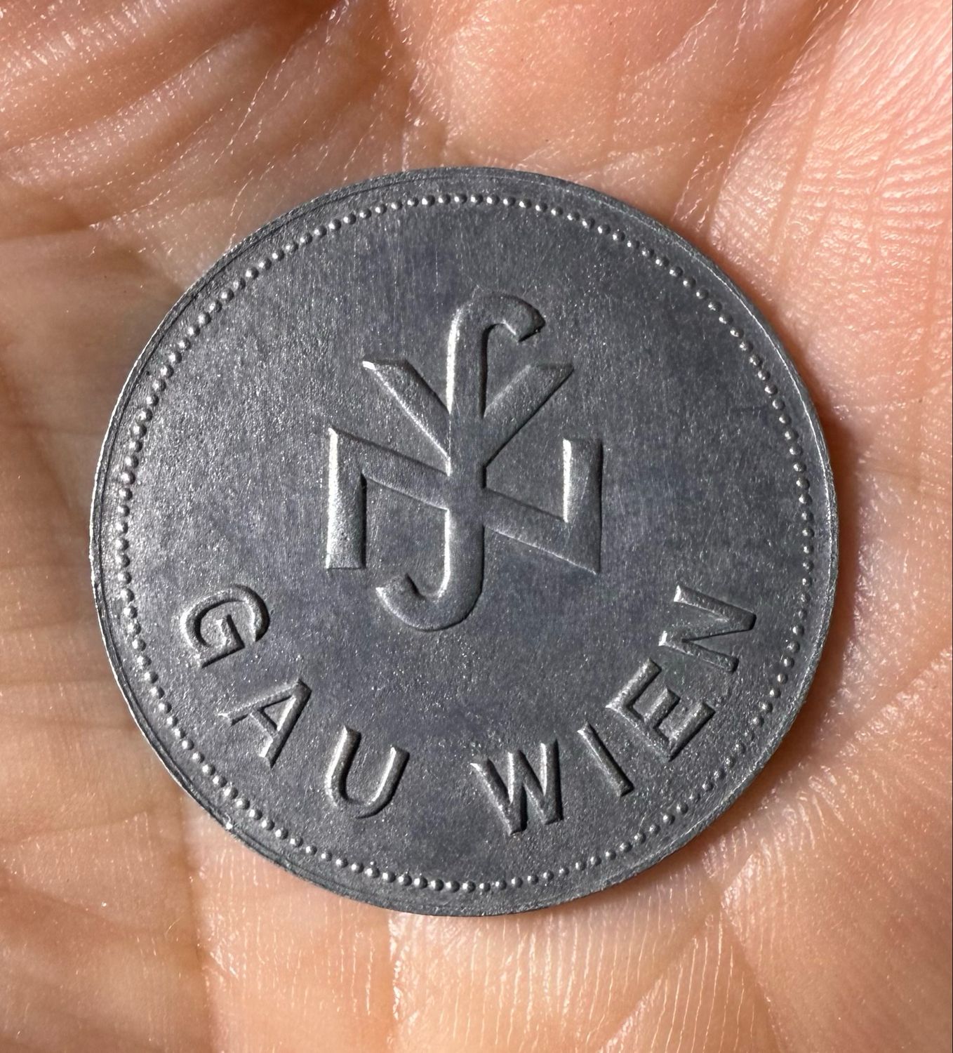 FACEBOOK AUCTION - German WW2 WHW NSV Token Coin Winterhilfswerk National Socialist Welfare Gau Vienna