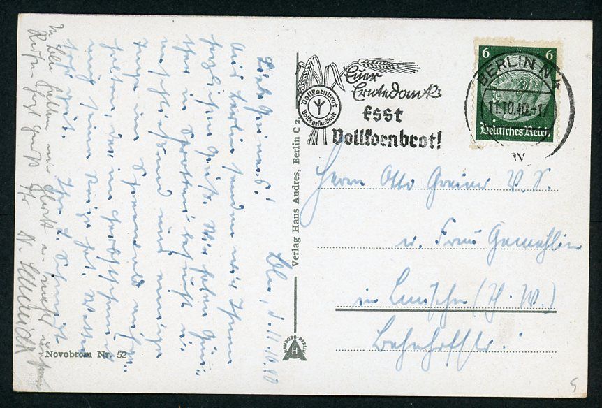 FACEBOOK AUCTION - German WW2 Postcard Showing Adolf&#39;s New Reich Chancellery Building Reichskanzlei