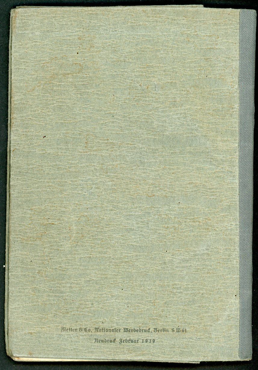 FACEBOOK AUCTION - German WW2 Wehrpass, Erhard Stein, Born in Berchtesgaden, 2nd Pattern 1940 - 1943 * A
