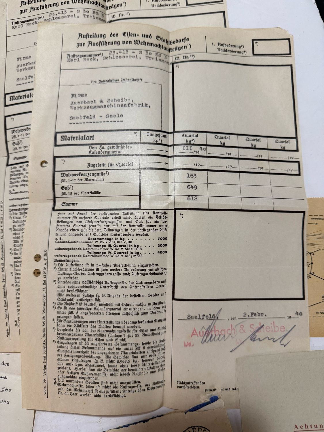 FACEBOOK AUCTION - Lot of 15 German WW2 Documents, Feldpost, Aryan Blood Proof, Wehrmacht Work Orders &amp; More!