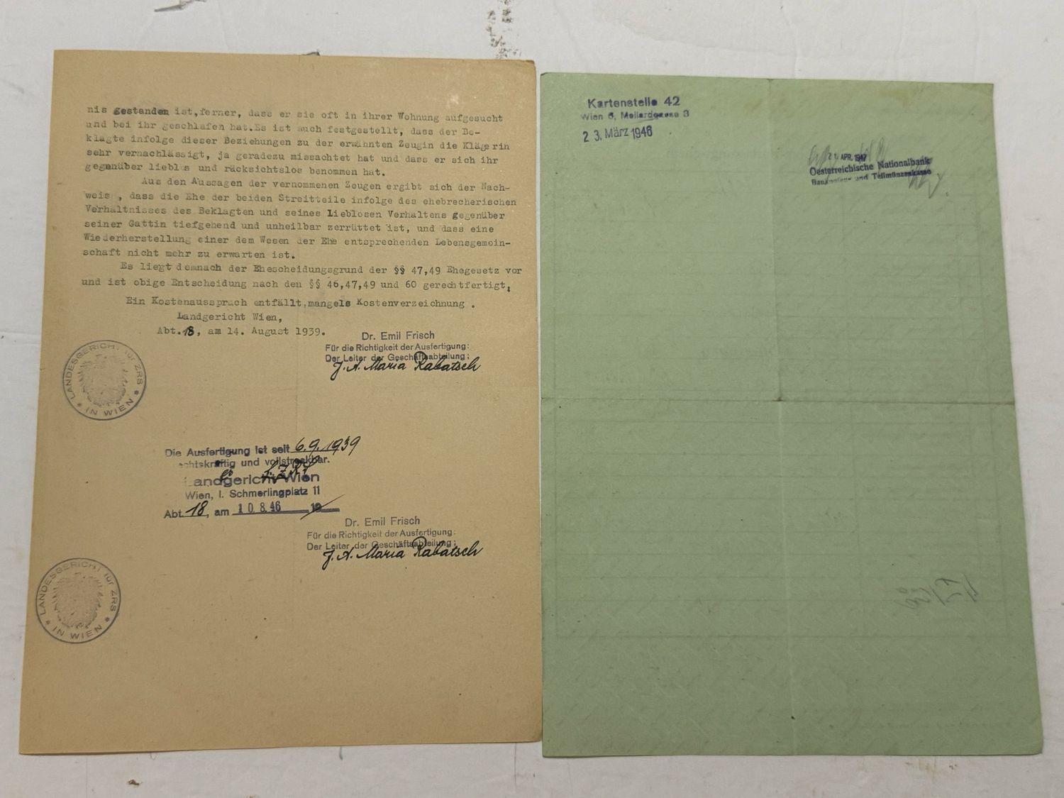 FACEBOOK AUCTION - RARE Lot of 17 German Documents Proving Aryan Blood Ancestry + Rarely Seen Blue Certificate, All From One Family!