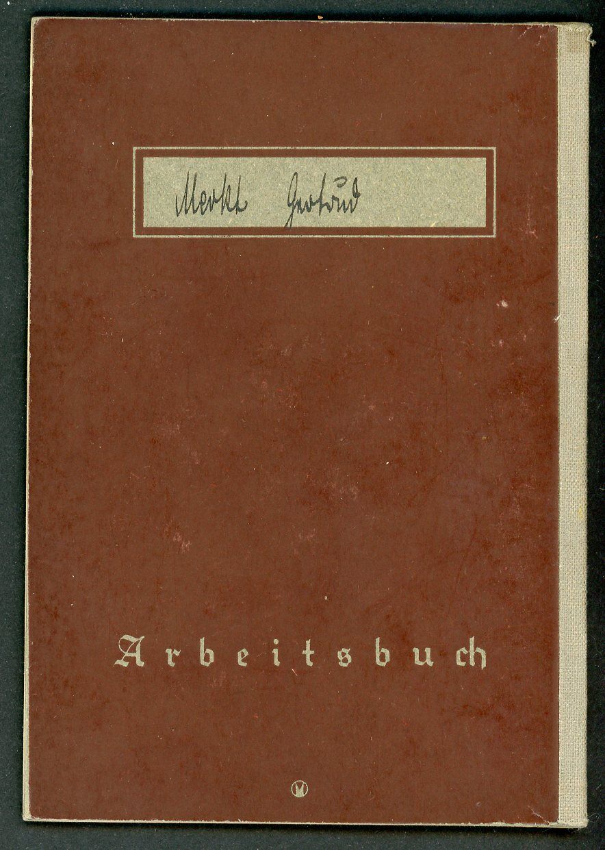 FACEBOOK AUCTION - German WW2 Arbeitsbuch - Worked At Psychiatry Section Kaiser Wilhelm Institute + Fliegerhorst Tempelhof
