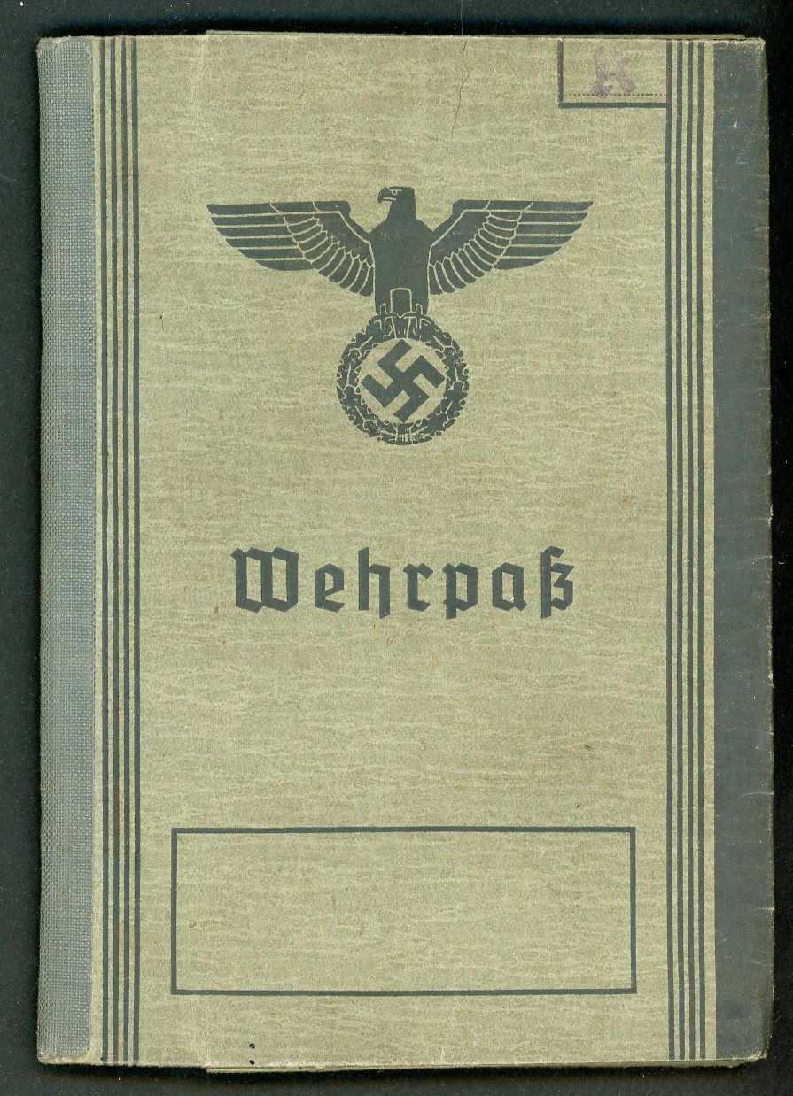 FACEBOOK AUCTION - German WW2 Wehrpass Mid War 1943, Karl Merz From Hamburg * A