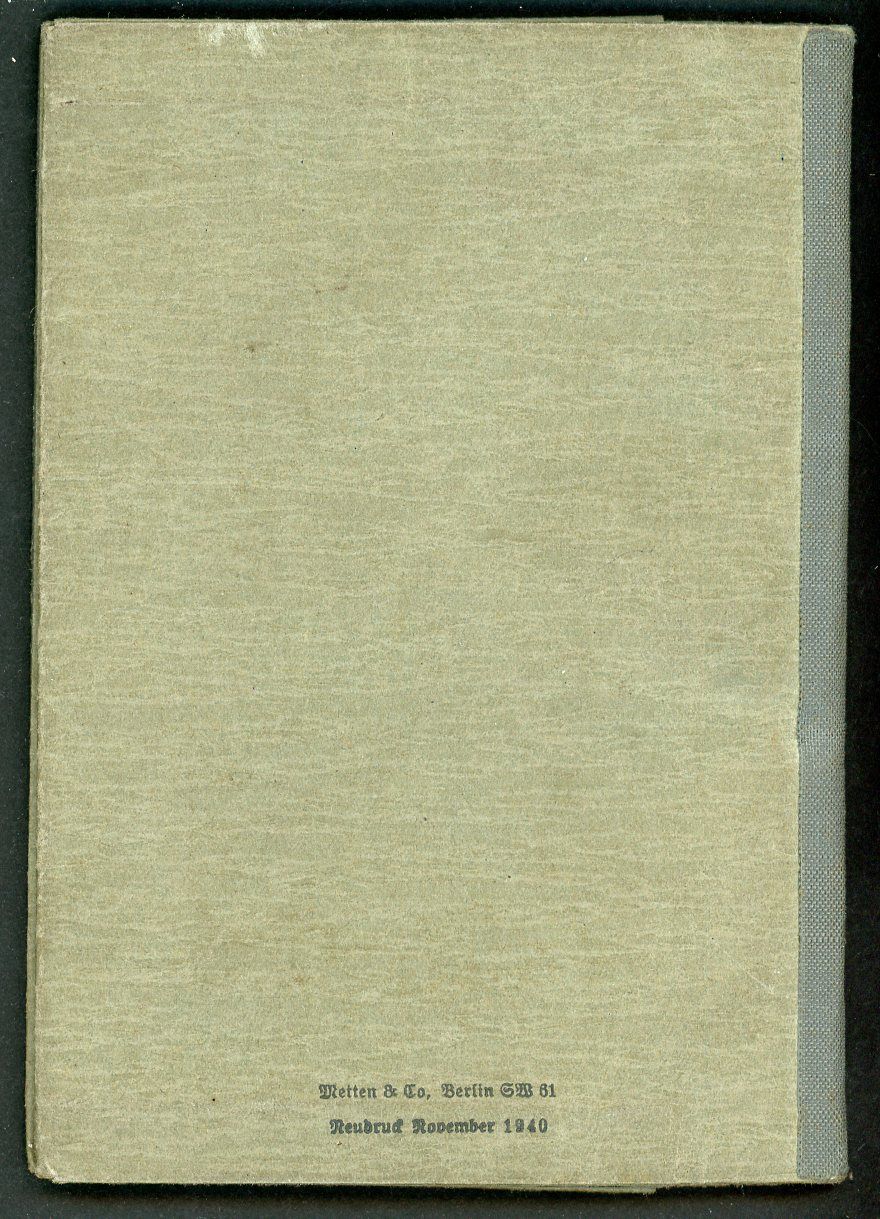 FACEBOOK AUCTION - German WW2 Wehrpass Mid War 1943, Karl Merz From Hamburg * A