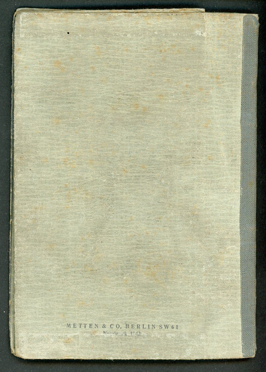 FACEBOOK AUCTION - German WW2 Wehrpass, Late War 1944, Ernst Mergell From Dortmund  * B