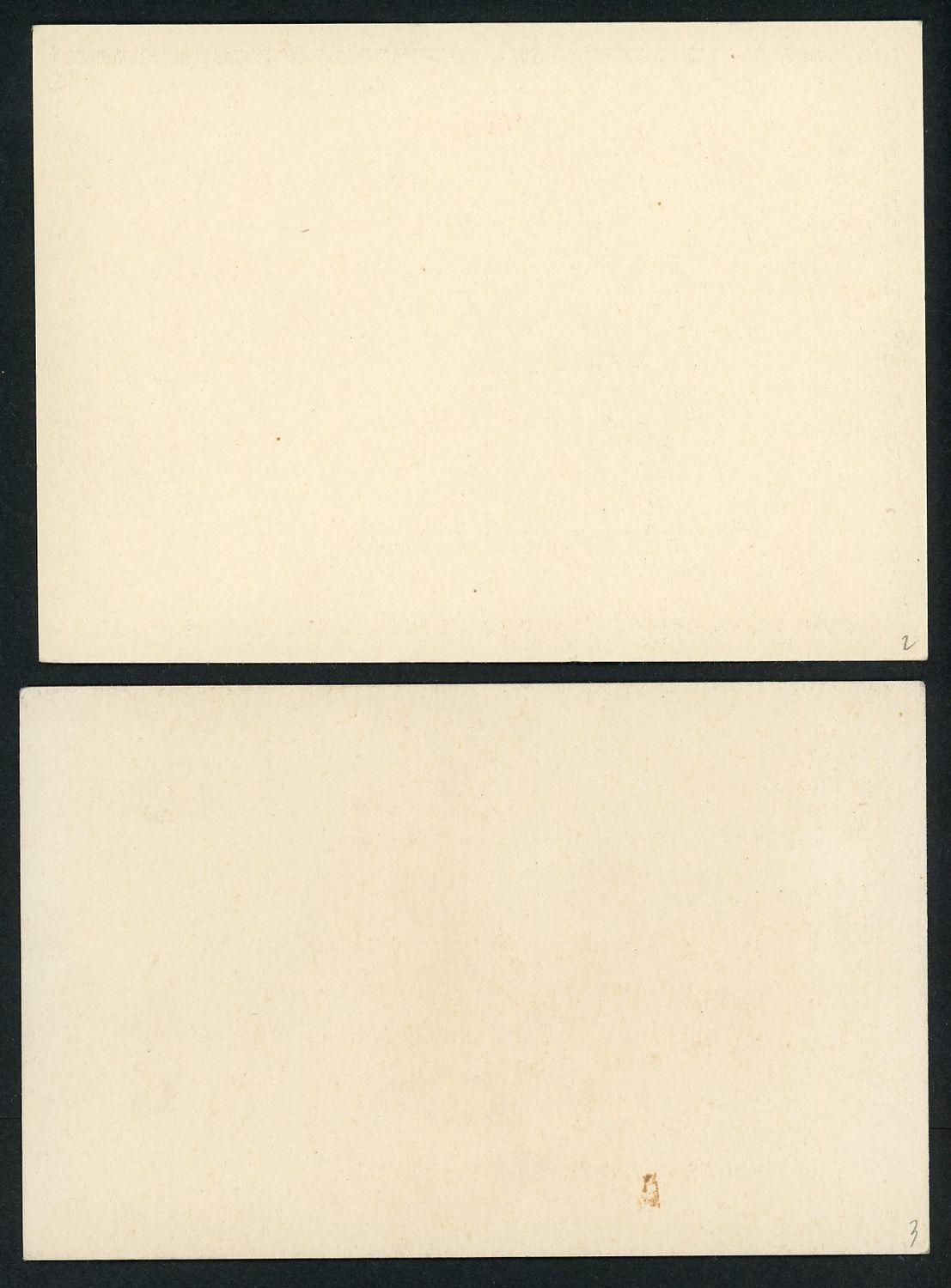FACEBOOK AUCTION - Lot of 2 German WW2 Death Cards: Panzer Pionier and Oberleutnant Officer 1942, 1943 *