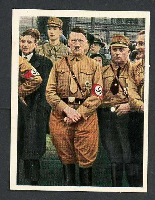 Z FACEBOOK AUCTION - Adolf H!tler Cigarette Card From Kampf um&#39;s Dritte Reich Series, Der Fuhrer in Braunschweig 1931