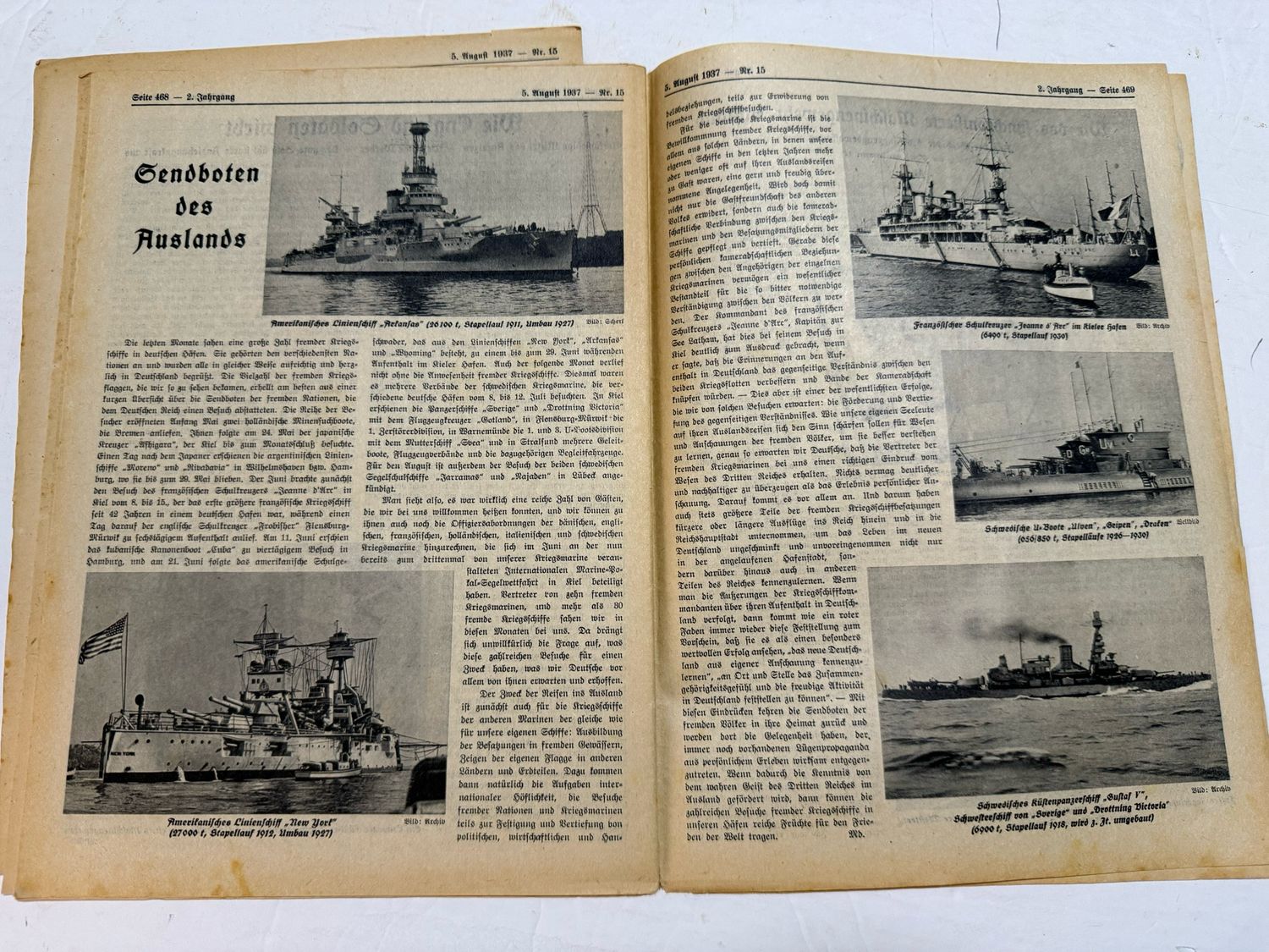 Z FACEBOOK AUCTION - Rare German Soldatenbund NS Reichskriegerbund Veteran&#39;s Magazine 1937 NSRKB
