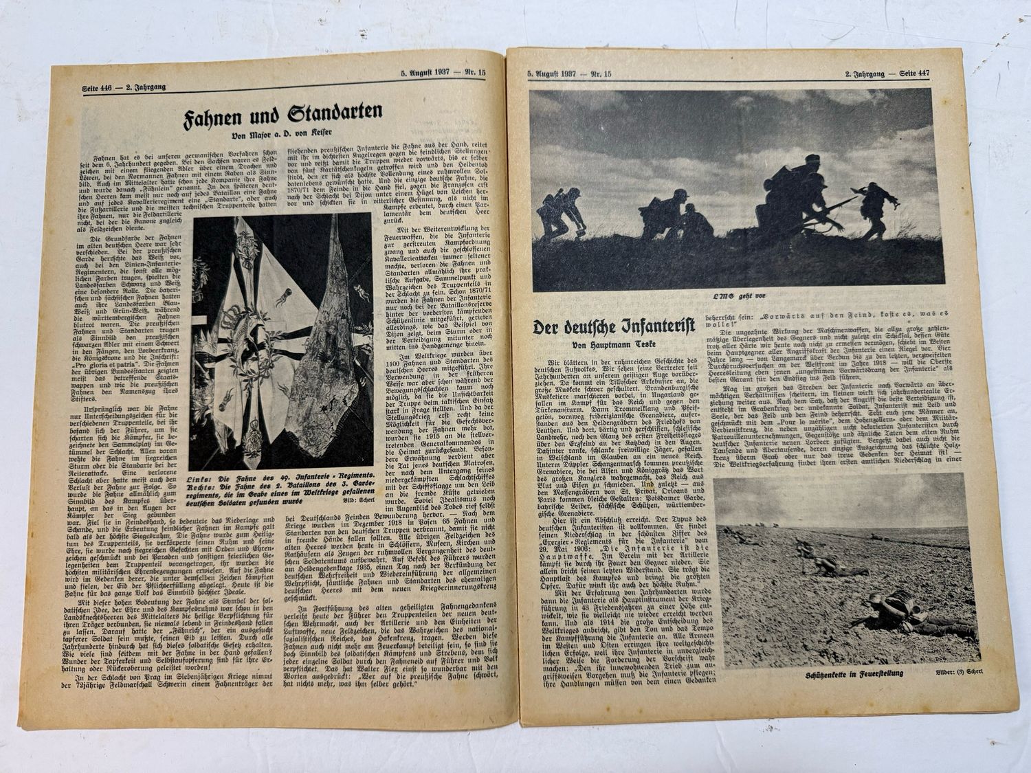Z FACEBOOK AUCTION - Rare German Soldatenbund NS Reichskriegerbund Veteran&#39;s Magazine 1937 NSRKB