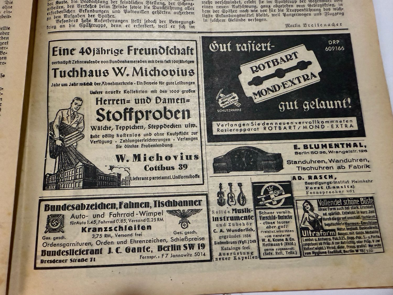 Z FACEBOOK AUCTION - Rare German Soldatenbund NS Reichskriegerbund Veteran&#39;s Magazine 1937 NSRKB