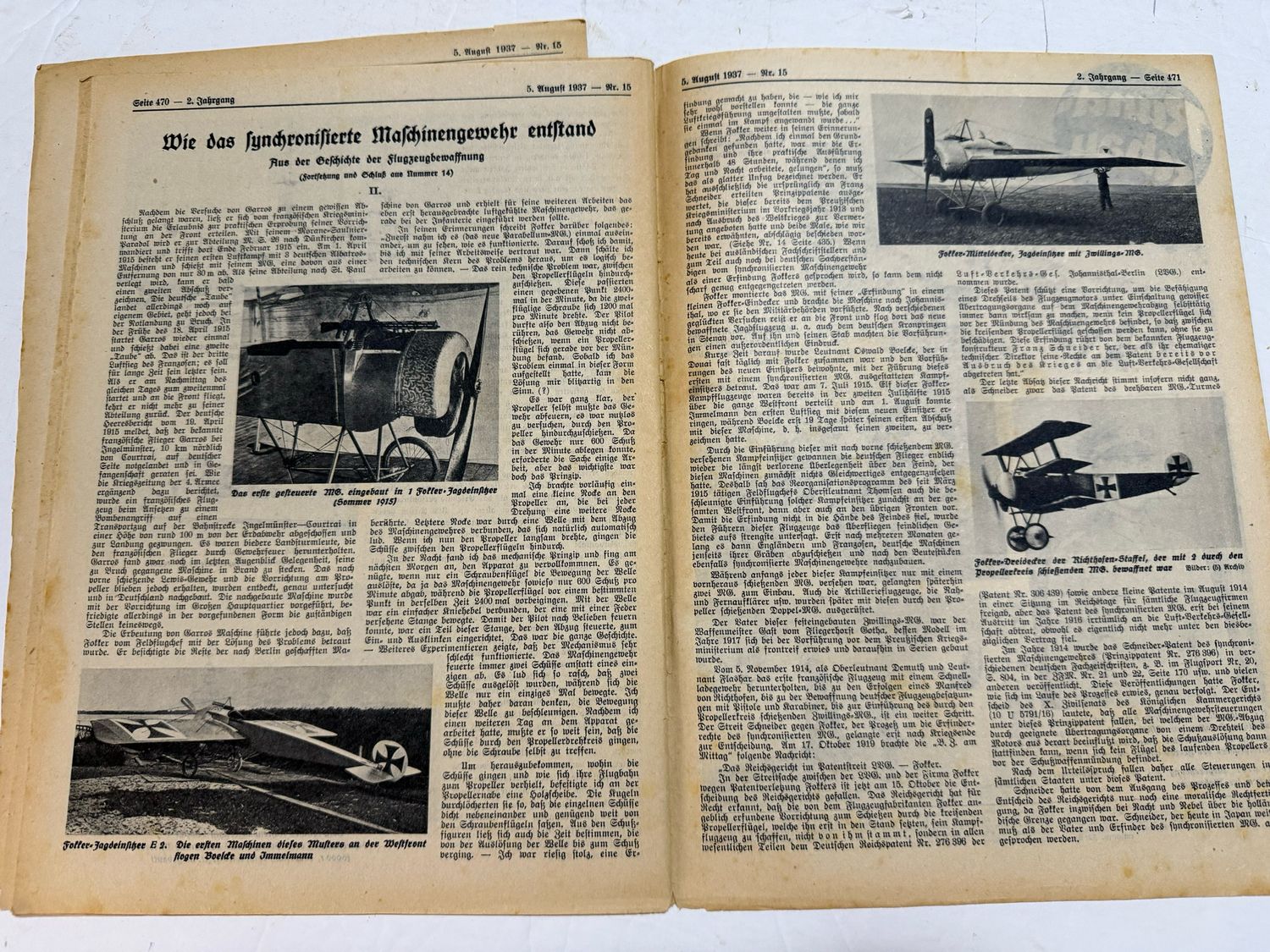 Z FACEBOOK AUCTION - Rare German Soldatenbund NS Reichskriegerbund Veteran&#39;s Magazine 1937 NSRKB